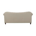 Linen-like Rolled Arm Chesterfield-style sofa